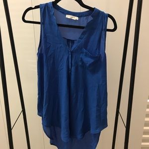 Sleeveless Lush royal blue blouse tank
